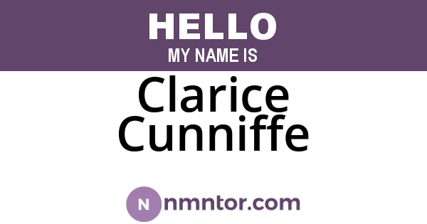 Clarice Cunniffe