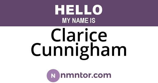 Clarice Cunnigham
