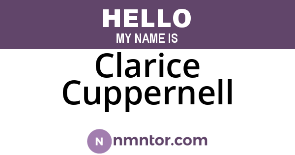 Clarice Cuppernell