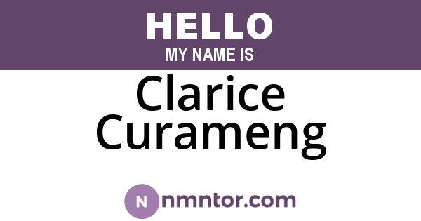 Clarice Curameng