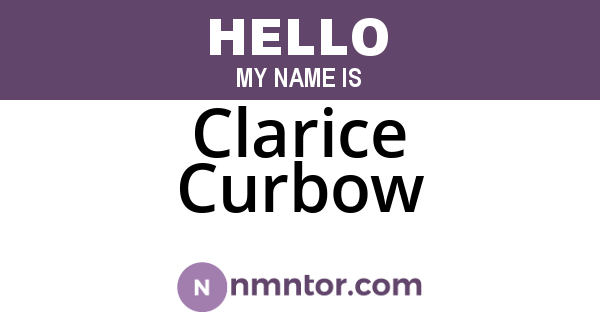 Clarice Curbow