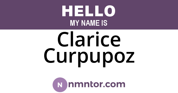 Clarice Curpupoz