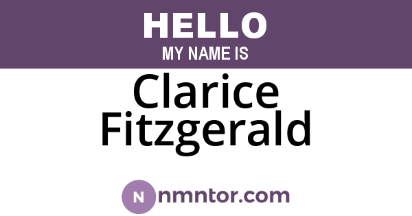Clarice Fitzgerald
