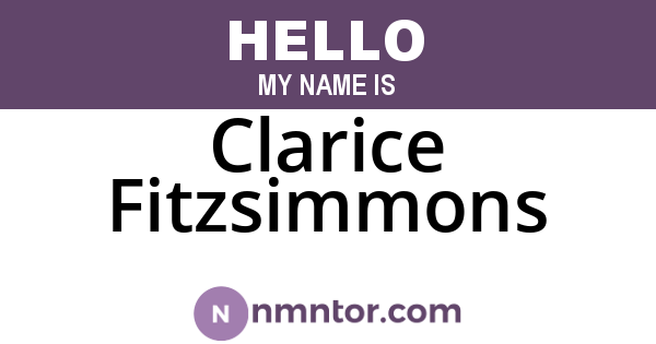 Clarice Fitzsimmons