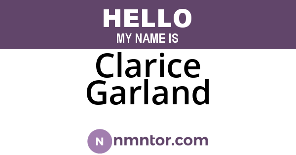 Clarice Garland