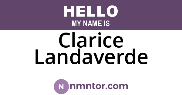 Clarice Landaverde