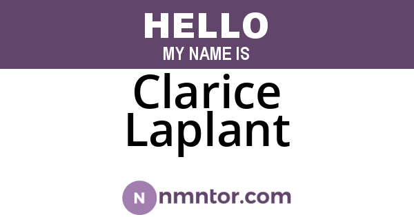 Clarice Laplant