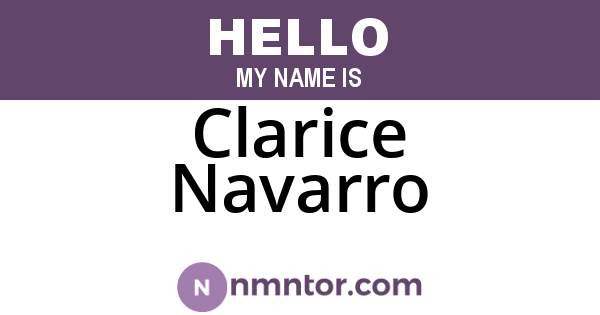 Clarice Navarro