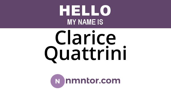 Clarice Quattrini