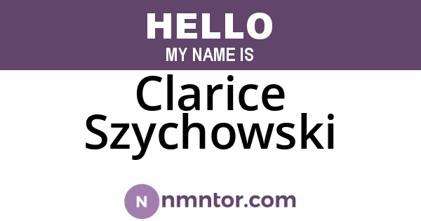 Clarice Szychowski