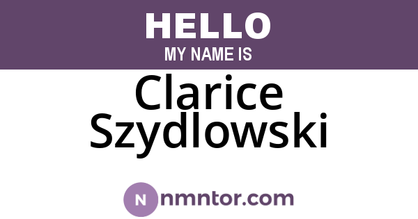 Clarice Szydlowski