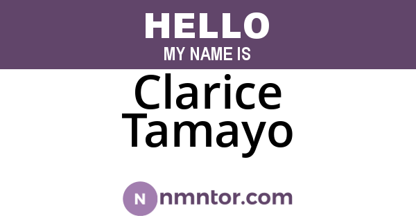 Clarice Tamayo