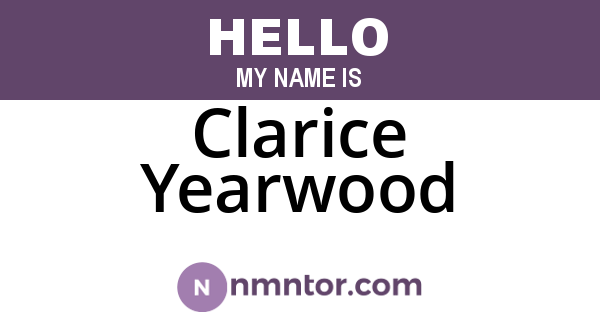 Clarice Yearwood
