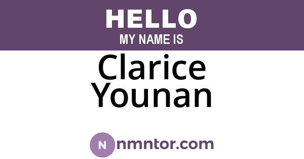 Clarice Younan