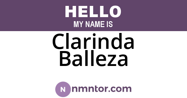 Clarinda Balleza