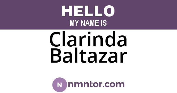 Clarinda Baltazar
