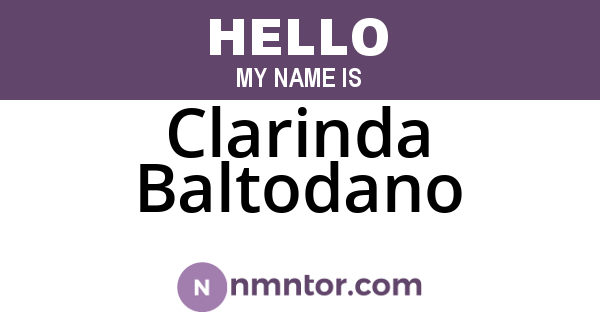 Clarinda Baltodano