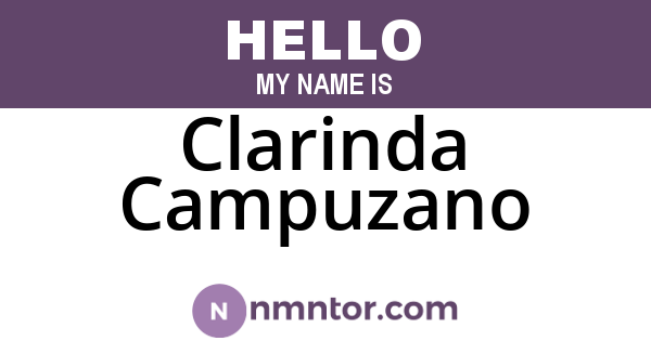 Clarinda Campuzano