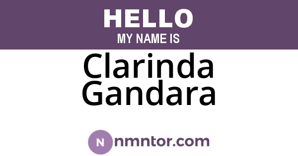 Clarinda Gandara