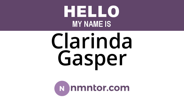 Clarinda Gasper