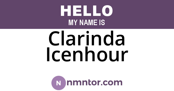 Clarinda Icenhour