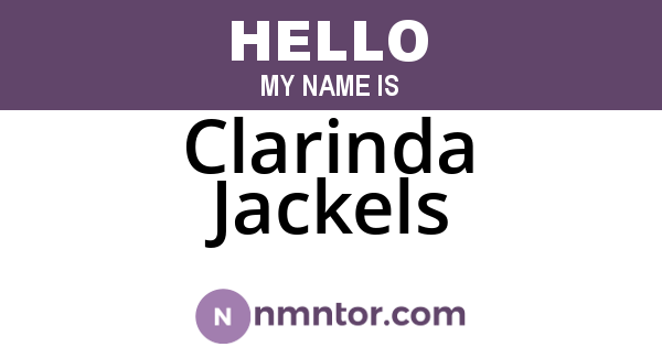 Clarinda Jackels