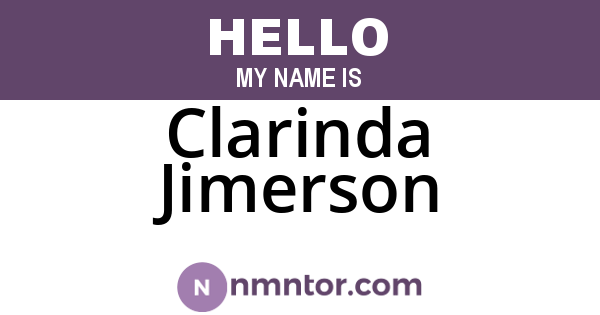 Clarinda Jimerson