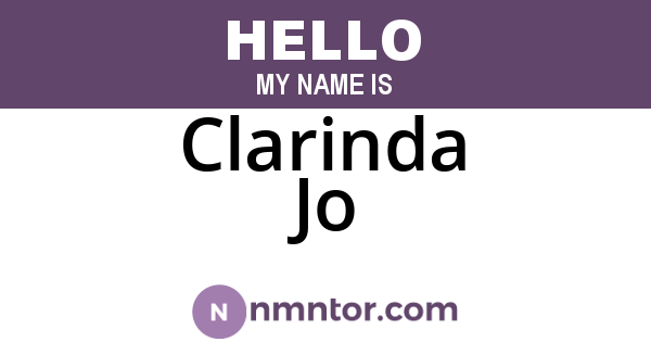 Clarinda Jo