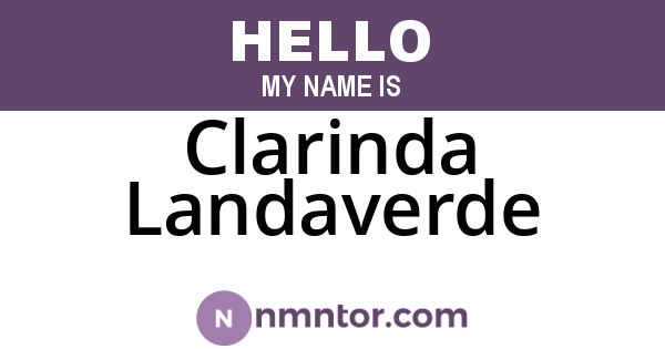 Clarinda Landaverde