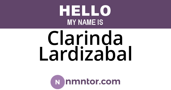 Clarinda Lardizabal