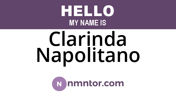 Clarinda Napolitano