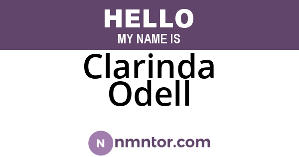 Clarinda Odell