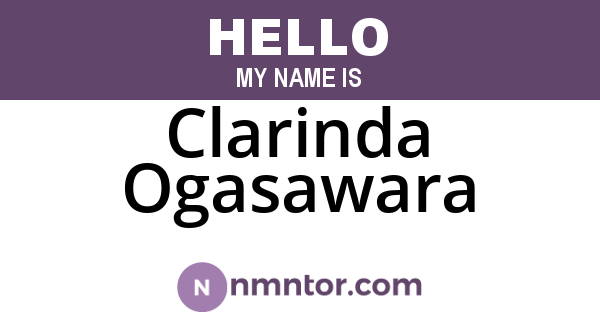 Clarinda Ogasawara