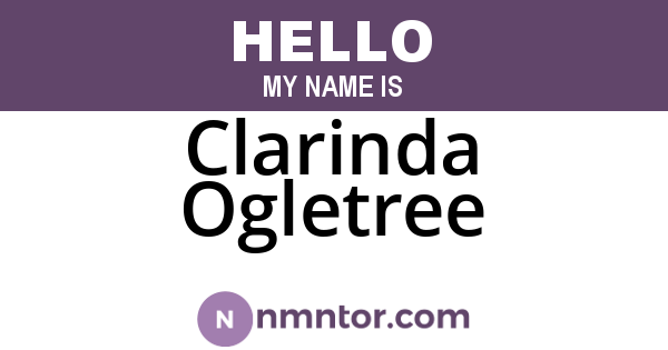 Clarinda Ogletree