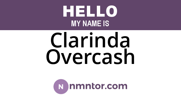 Clarinda Overcash