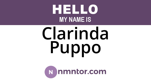 Clarinda Puppo