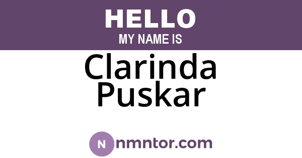 Clarinda Puskar