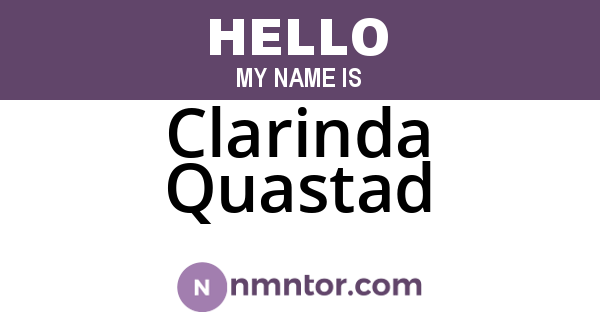 Clarinda Quastad