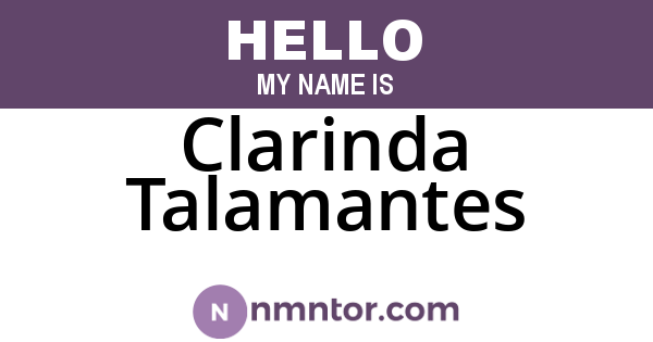 Clarinda Talamantes