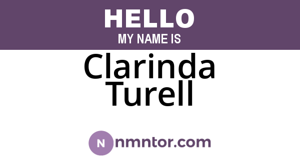 Clarinda Turell