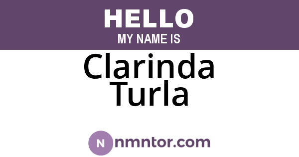 Clarinda Turla