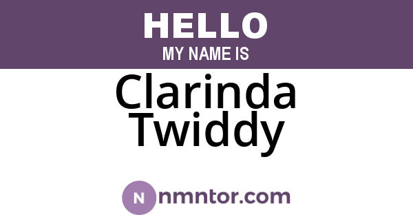 Clarinda Twiddy