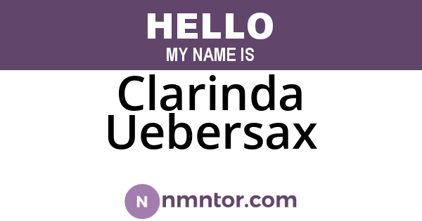 Clarinda Uebersax