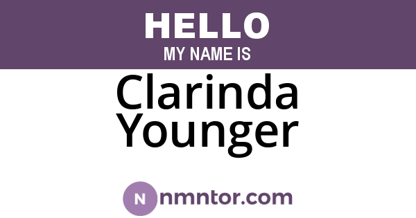 Clarinda Younger
