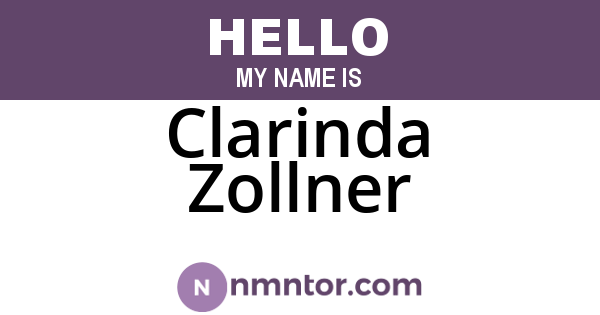 Clarinda Zollner