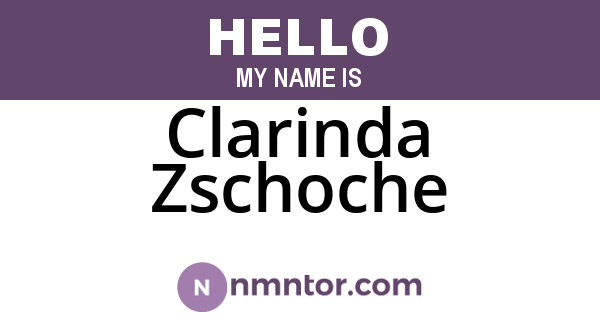 Clarinda Zschoche