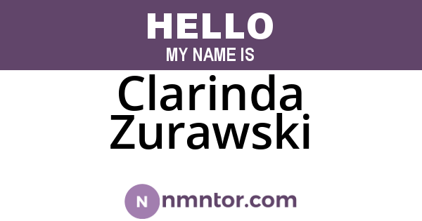 Clarinda Zurawski