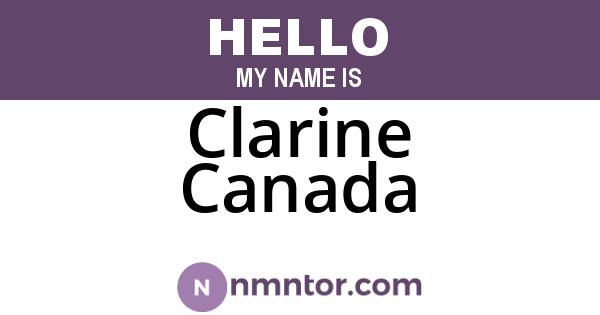 Clarine Canada