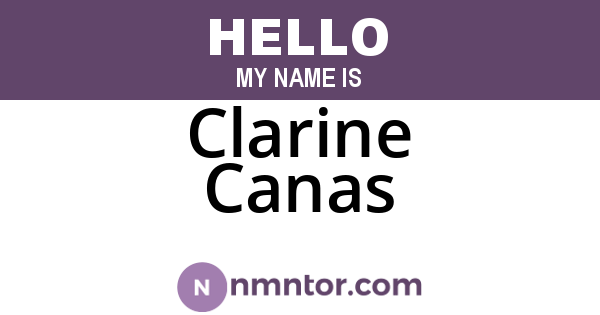 Clarine Canas