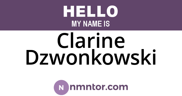 Clarine Dzwonkowski